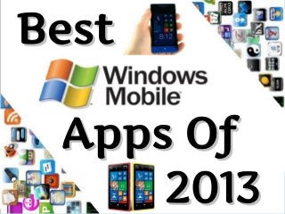 Best
Apps Of
2013

 