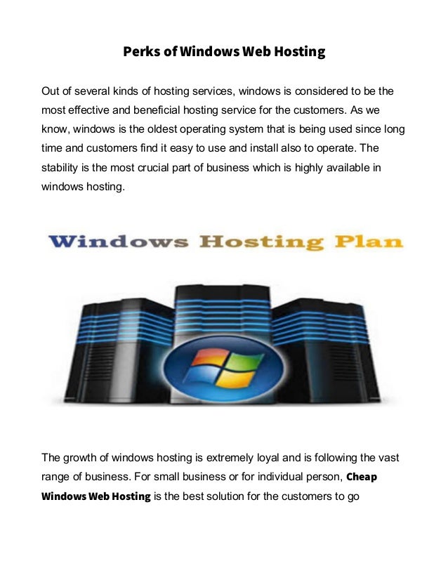 best windows hosting services