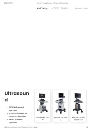 Best women’s imaging solutions from ultrasound solutions corp.