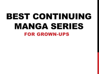 best manga 2015