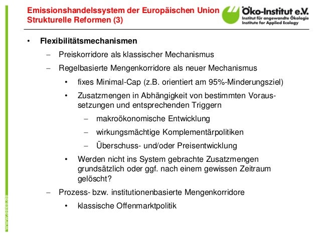 Um das zu erreichen, hat die EU das Emissionshandelssystem (EU-ETS) eingeführt. Andere Emittenten, allen voran der Verkehrssektor, sind .