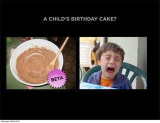 A CHILD’S BIRTHDAY CAKE?




Saturday, 8 May 2010
 