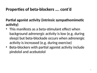 BETA-ADRENERGIC RECEPTOR BLOCKERS...pptx