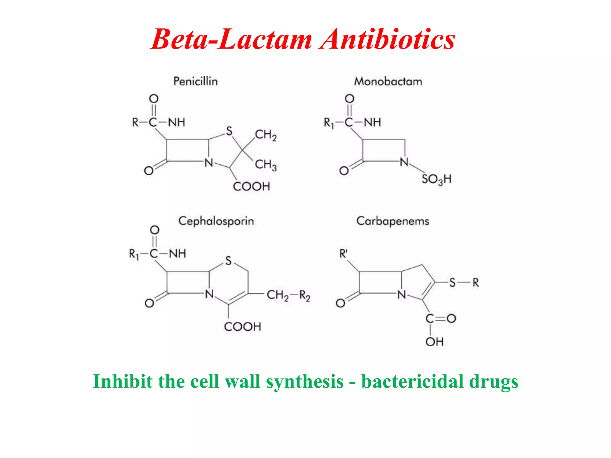 Lactom Beta lactam antibiotics - penicillins | PPTX