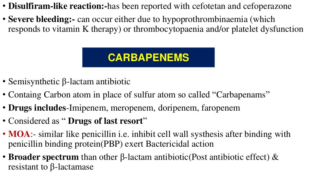 Beta lactam antibiotics | PPTX | Chemistry | Science - Lactam Antibiotics Like Meropenem