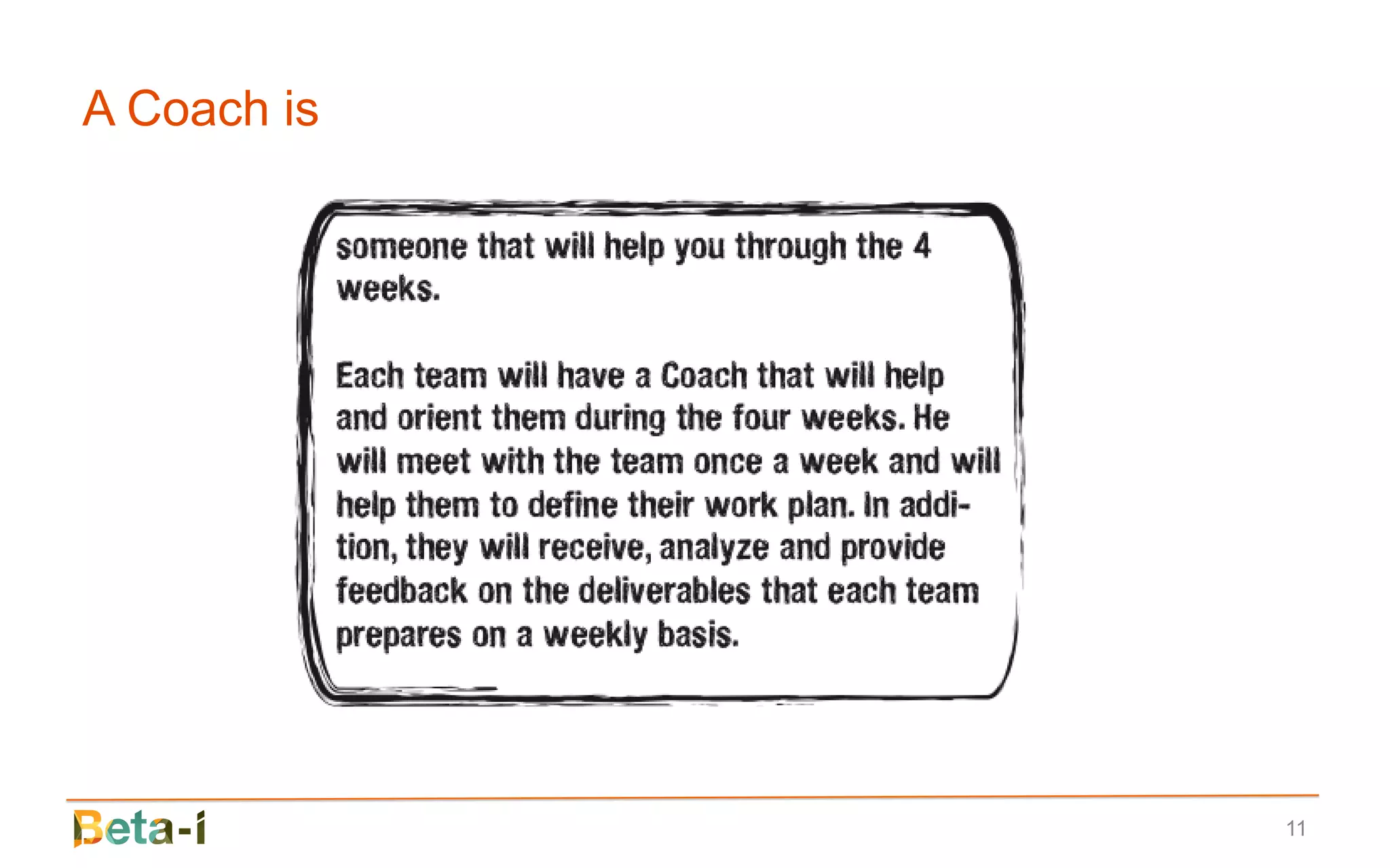 A Coach is




             11
 