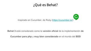 BDD con Mink y Behat | PDF