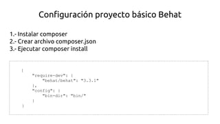 BDD con Mink y Behat | PDF