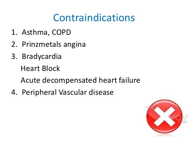 why is propranolol contraindicated in asthma