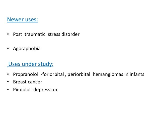 Atenolol For Anxiety Depression