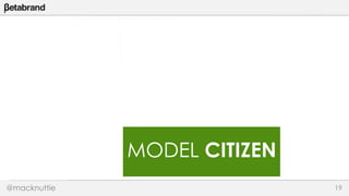 MODEL CITIZEN 
@macknuttie 19 
 