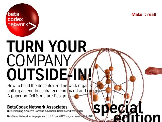 Turn Your Company Outside In Part I Ii A Special Edition Paper On