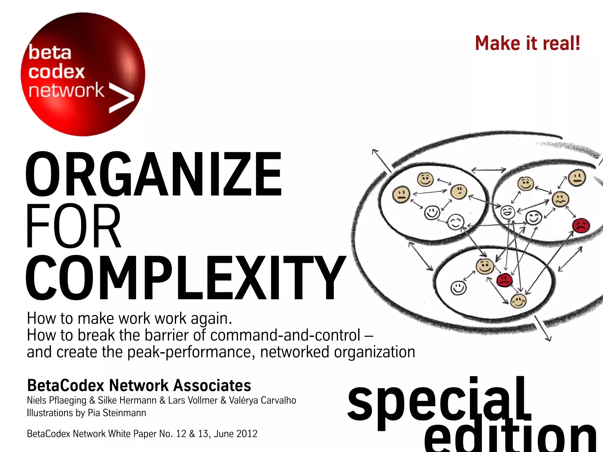 Organize for Complexity, part I+II - Special Edition Paper | PPT