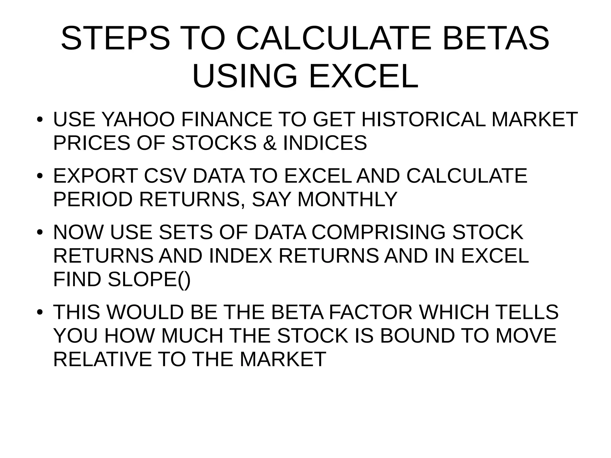 Beta factor analysis | PPT