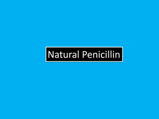 Natural Penicillin
 