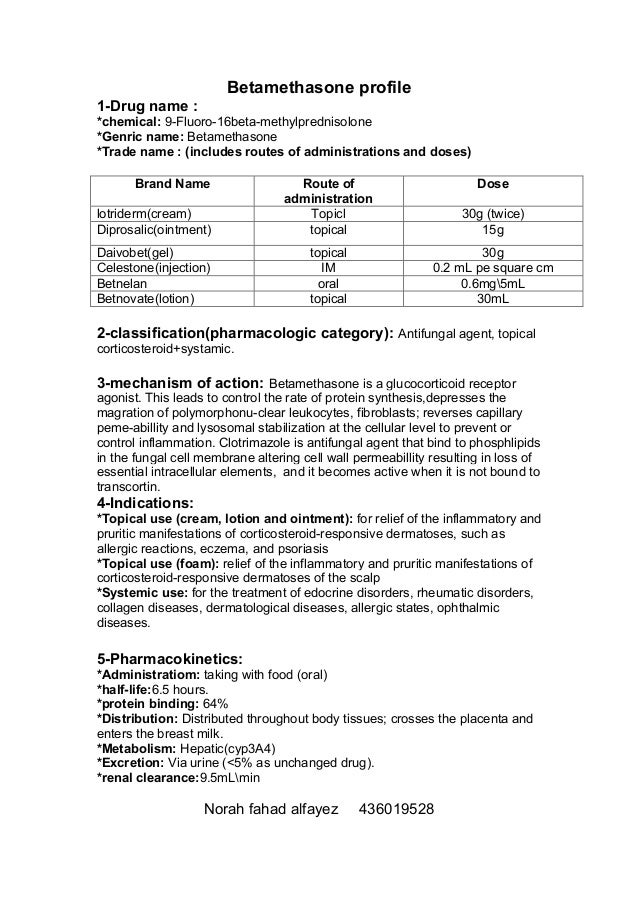 Betnovate Betamethasone 6mg