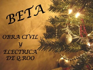 BETA  OBRA CIVIL  Y  ELECTRICA DE Q.ROO 