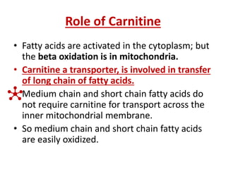 Beta Oxidation of Fatty Acids | PPTX