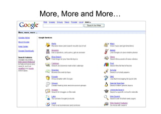 More, More and More…
 