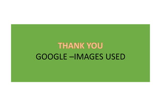GOOGLE –IMAGES USED
 