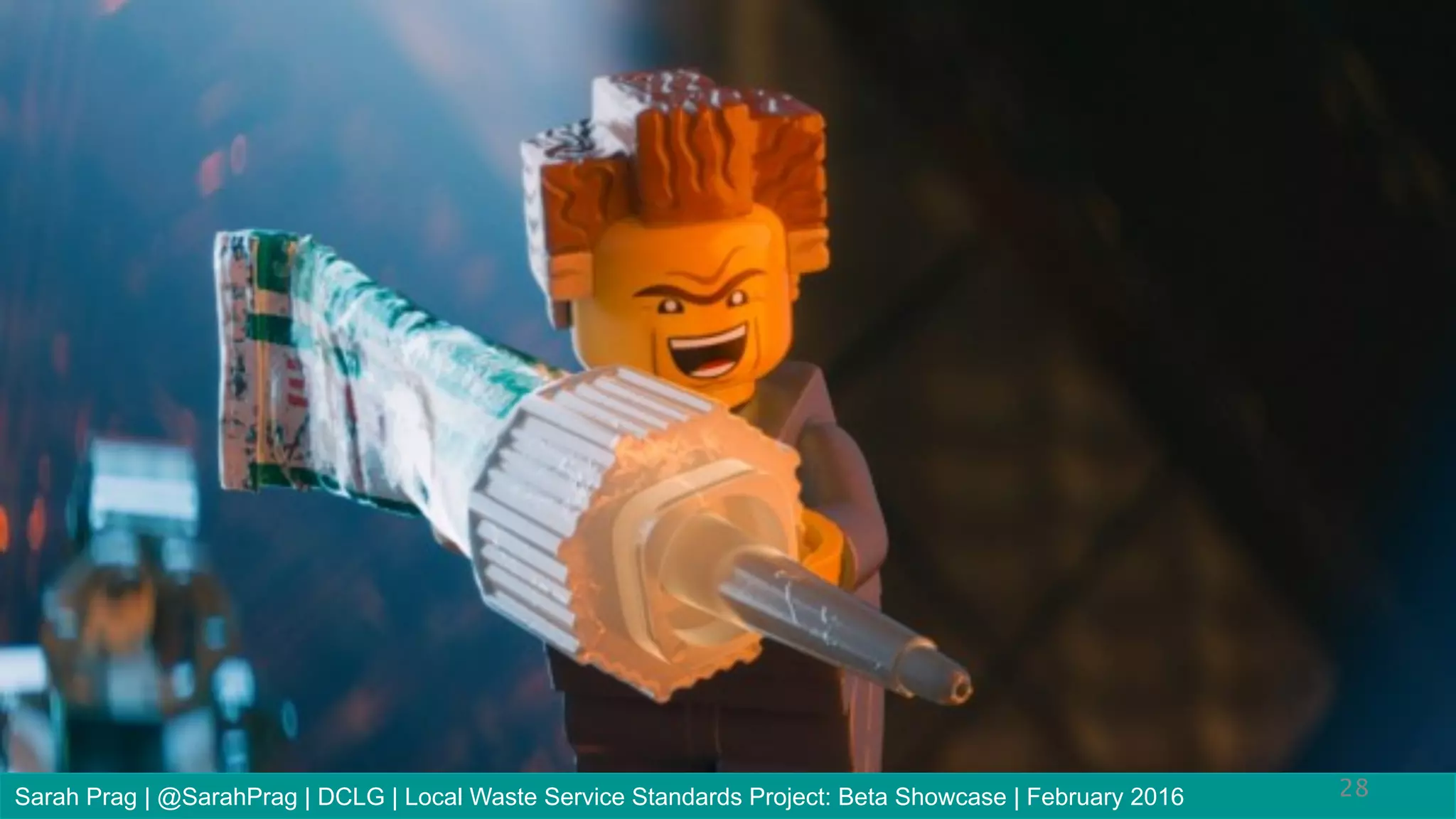 28Sarah Prag | @SarahPrag | DCLG | Local Waste Service Standards Project: Beta Showcase | February 2016
 