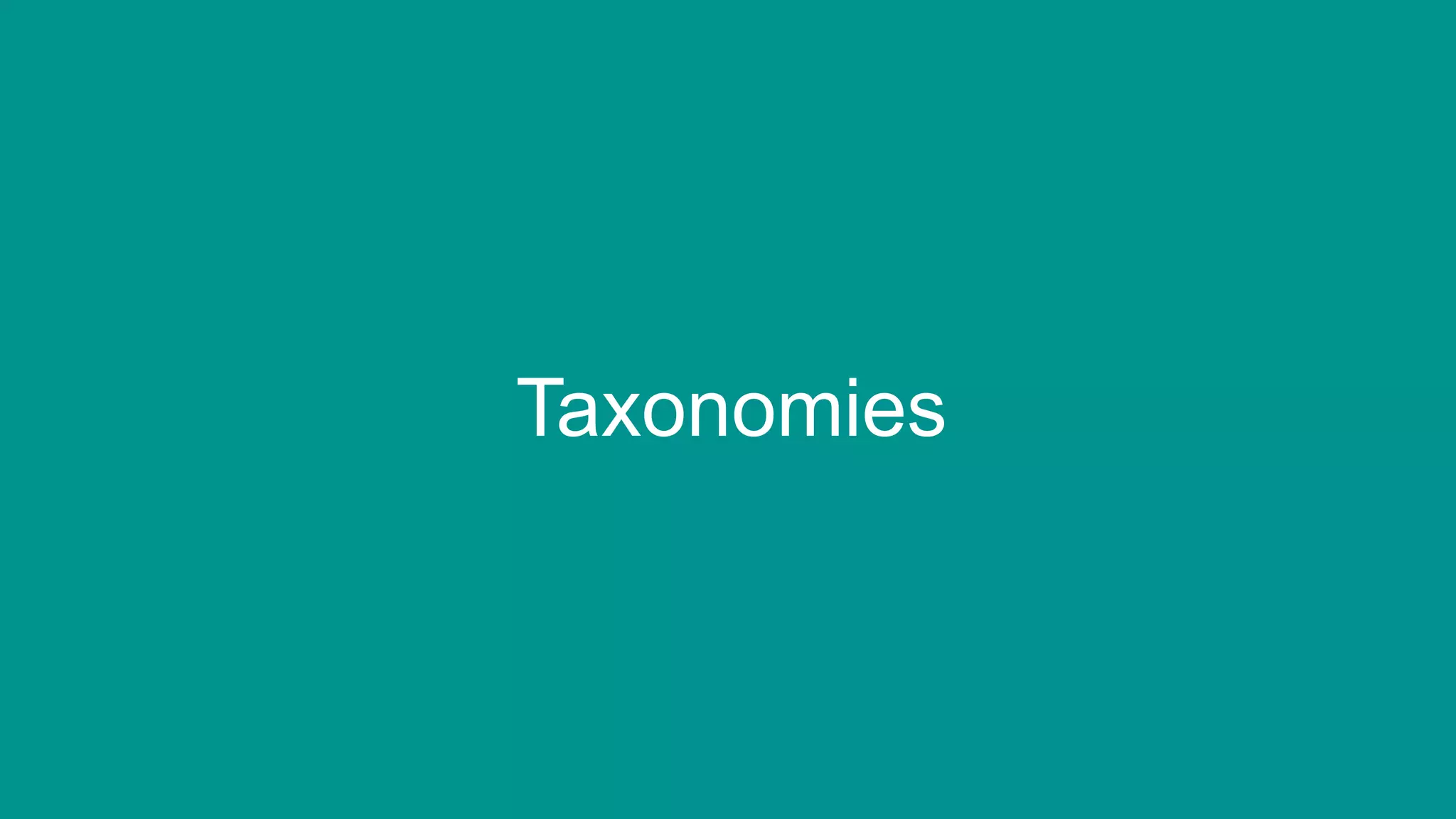 52
Taxonomies
 
