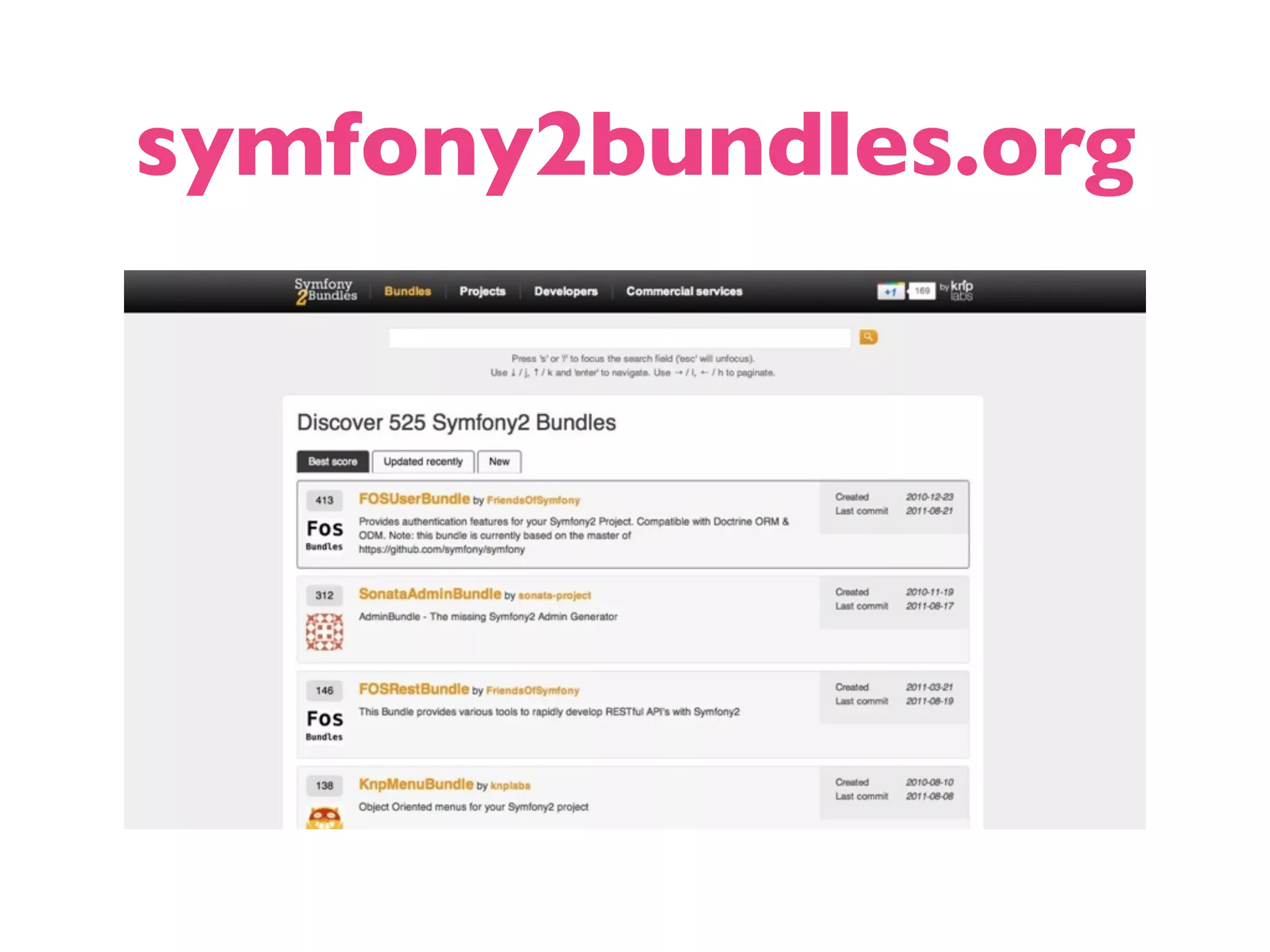 symfony2bundles.org 