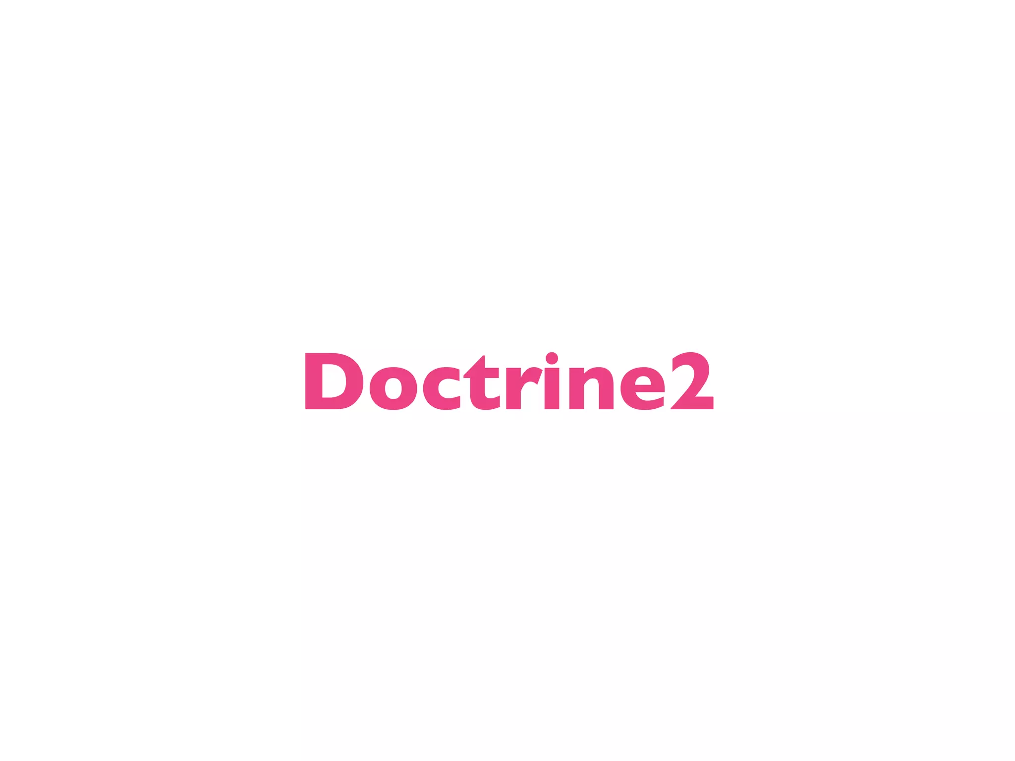 Doctrine2 