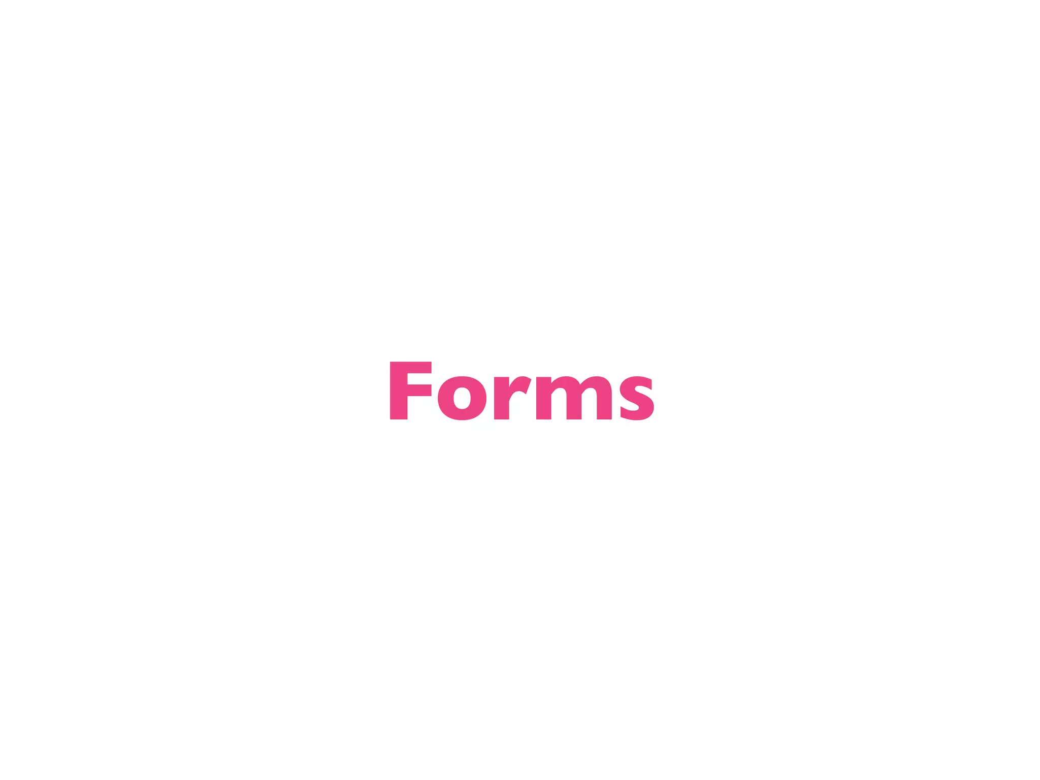 Forms 