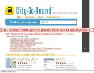 22




Tuesday, October 25, 11
 