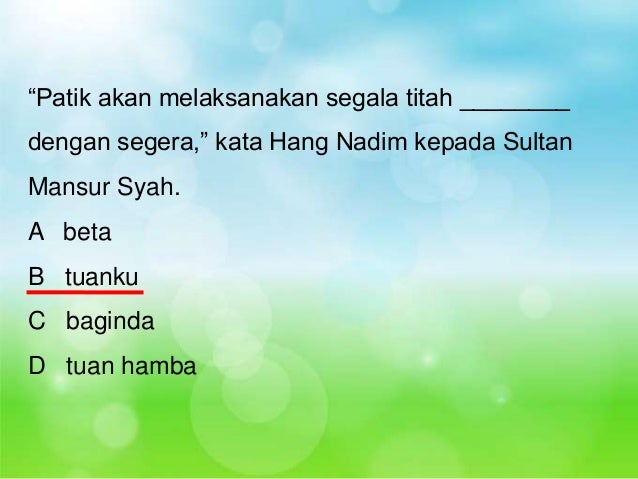 Beta tuanku baginda hamba Beta tuanku baginda hamba