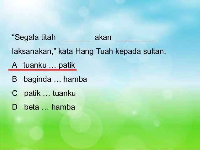 Beta tuanku baginda hamba Beta tuanku baginda hamba