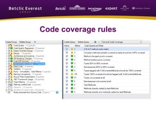 Code coverage rules
 