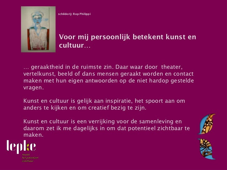 Betekenis kunst en cultuur in dagelijks leven