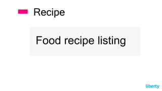 Food recipe listing
Recipe
 