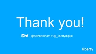 Thank you!
@bethbarnham // @_libertydigital
 