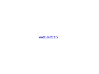 WWW.UBUWEB.TV  