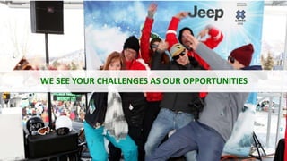 3
WE SEE YOUR CHALLENGES AS OUR OPPORTUNITIES
 