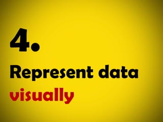 4.Represent datavisually