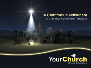 A Christmas in Bethlehem A Christmas PowerPoint Template 