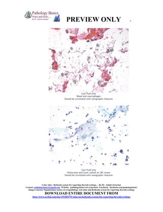 color atlas on bethesda system for reporting thyroid cytology