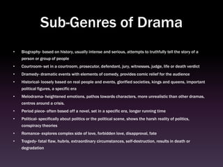 Drama Genre Research PPTX drama-genre-research-pptx