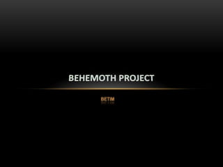 Betim Behemoth project 