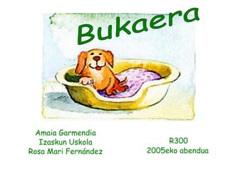 Amaia Garmendia
Izaskun Uskola
Rosa Mari Fernández
R300
2005eko abendua
 