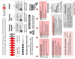 INFOGRAFIA Resumen Anual 2012 Servicio Público de Teleasistencia de Euskadi