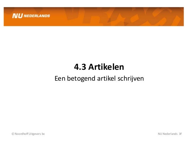 Betogend artikel schrijven