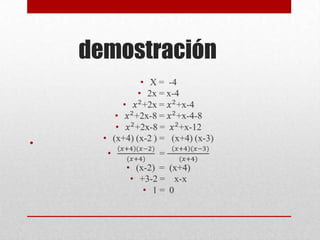 demostración
•