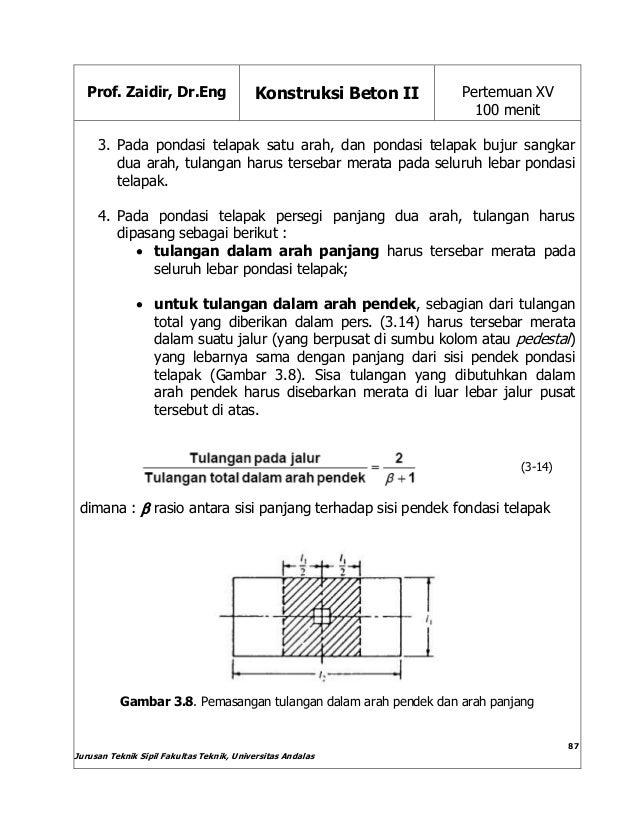 Beton2 Tata 15 Perencanaan Pondasi Telapak