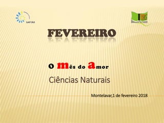 FEVEREIRO
O mês do amor
Ciências Naturais
Montelavar,1 de fevereiro 2018
 