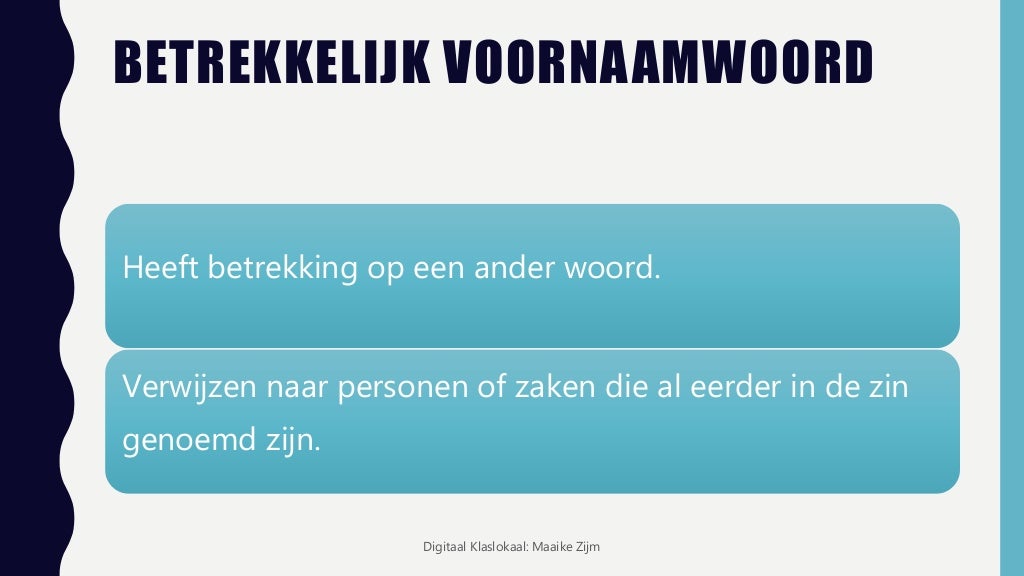 Betrekkelijk voornaamwoord